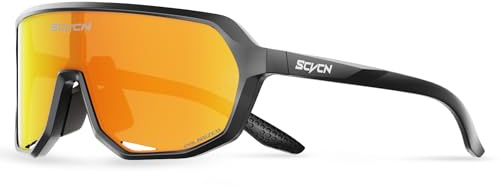 SCVCN Polarizadas Gafas Ciclismo Protección UV400 TR90 Deportivas Mujer Hombre Para MTB Ciclismo BMX Pesca Carrera Golf Conducción Softball Y Otros Deportes Al Aire Libre 501