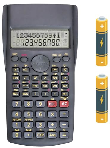 YEBMoo YE82MS Wissenschaftlicher Taschenrechner, 2-zeilig, multifunktional, für Schule, Ingenieurwesen, Buchhaltung