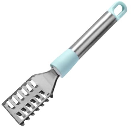 DAGESVGI Fish Scaler,Pulitore di rimozione della scala di pesce in acciaio inossidabile,Pesce a dente di sega resistente manico disincrostante Scaler R Tool,Pesce ergonomico