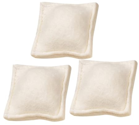 Generico 3 Pz Palline Per Asciugatrice in Lana Per Cani Porta Palline Per Asciugatrice Raccoglitore Di Pelucchi Magnetico Cestino Per i Pelucchi Macchina Palla Lana Vergine Bianca