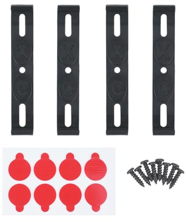 Laroal 4 st Bilnummerskylthållare Ramlös 118x19mm Universalnummerskyltfästen Nummerskyltklämmor Fäste Nummerskylthållare