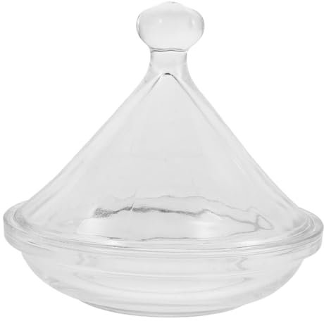 Cabilock Assiette à Dessert Verre Avec Couvercle Plateau De Dégustation Pour Bonbons Et Biscuits Transparente Pour Buffet