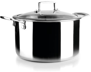 IBILI - Olla Tricapa Triply Natural 26 Cm, Acero inoxidable, Apto para induccion, sin antiadherente