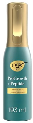 OGX ProGrowth plus Peptide Serum Spray, Hitzeschutz-Spray – Verdickt das Haar sofort von der Wurzel bis zur Spitze und schützt vor Haarbruch für sichtbar dickeres, volleres Haar, 193 ml