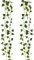 DEDC 2 Pack 2 Meter 20 LED String Lights Artificial Ivy Fake Garland Green Leaf Plants Vine Battery Operate Fairy String Lights Hanging for Wedding Party Home Wall Decor