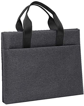 enyuwlcm Oxford Document Bag with Handle and Meeting Office School Organizer Handbag Briefcase for Carrying Paper Files 1 Pack Black