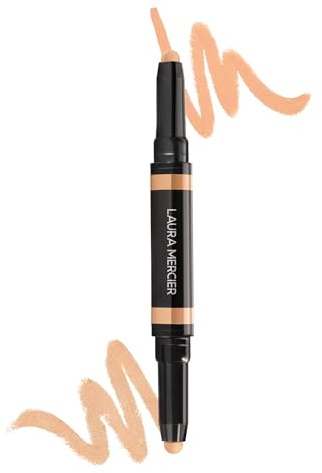 Laura Mercier Secret Camouflage Brighten and Correct Duo, 2-in-1 Face and Under Eye Concealer Stick, Blurs Imperfections and Reduces Appearance of Undereye Dark Circles, Full Coverage, 2N