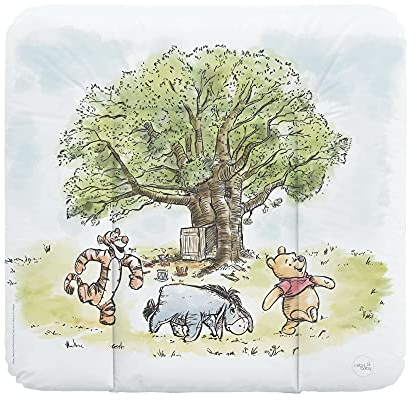 Ceba Baby Wickelauflage - Weiche Wickelunterlage zum Wechseln von Windeln, mit Disney-Motiven - Robustes PVC, abwaschbar - Wickeltischauflage - 75 x 72 cm - Winnie the Pooh