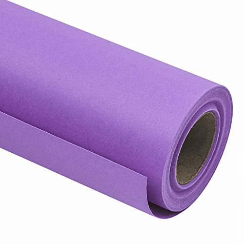 RUSPEPA Rollo De Papel Kraft - 44,5 Cm X 10 M - Papel Reciclable Perfecto Para Envolver, Manualidades, Empacar, Revestir Pisos, Estiba, Paquetería, Camino De Mesa, Púrpura Oscuro