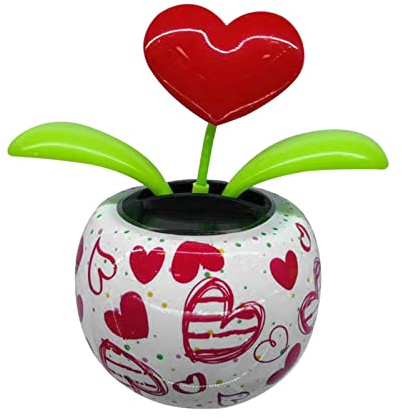 Maciun Figura oscilante Flor, Flor Solar alimentada por energía Solar, Figura oscilante Solar, Figura Solar, Figura oscilante Flor, Juguete de Baile Solar, Flor oscilante Solar para Coche, casa
