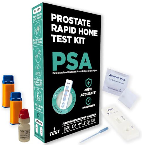 PlusCheck - Prostate Home PSA Self Test Kit - Accurate >98%, Fast and Easy (With video instruction)