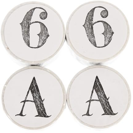 Milisten Rubans Adhésifs Décoratifs Washi 4 Rouleaux, Autocollants Lettres Alphabet 15 Mm et Chiffres 20 Mm, Rubans Adhésifs Multi-usages pour Scrapbooking, Bricolage et Fournitures