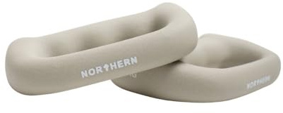 NORTHERN Natural Stone Hand Dumbbells Pair, D-Shaped Boxing Exercise Weights 0.5kg–4kg, Home Gym Strength Training Weights for Fitness, Aerobics, Yoga & Toning (2 x 0.5kg)