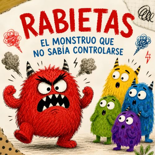 Rabietas el Monstruo que no sabía Controlarse: Cuento Infantil para Aprender a controlar el Enfado | Letra mayúscula (Cuentos infantiles ilustrados)