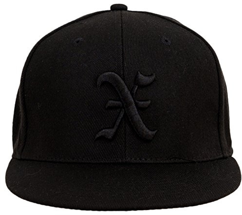 4sold Fullcap, 6-panels basebollkeps, baseball svart Versch snapback, (Designerbasebollkeps, män, kvinnor, unisex, vuxna) hiphopmössa, hysteres-stängning, x, En Storlek