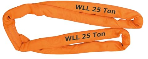 PETEX Rundschlinge, WLL Tragkraft: 25000 kg, Länge 12 m, Umfang 24 m, nach DIN EN 1492-2, Orange