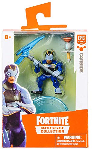 Fortnite Carbide figur Battle Royale Collection – figur med tillbehör ca 6 cm
