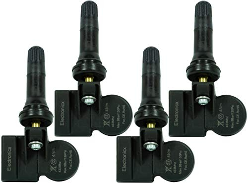 4x RDKS TPMS Reifendrucksensor Reifendruckkontrollsystem Gummiventil passend für Sedici Baleno