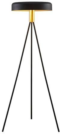 Lucande Stehlampe Filoreta (Design, Modern) in Schwarz aus Metall (3 flammig E27) - Design Stehleuchte Floor Lamp Standleuchte Wohnzimmerlampe Wohnzimmerleuchte