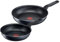 Tefal XL Force 2-teiliges Pfannenset, 24 und 28 cm, Antihaftversiegelung, Thermo-Signal Temperaturanzeiger, Diffusion Base Pfannenboden, Schwarz, C38590