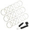 Klassische Gitarrensaiten Klare Nylon-Gitarrensaiten 3 komplette Sätze und 3-in-1-Gitarren-Restringing-Tool