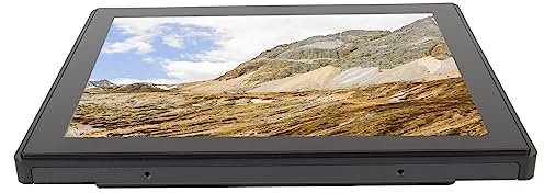 Airshi Monitor Touch Screen Portatile IP65 Monitor LED Impermeabile 10 Punti Touch Capacitivo 100-240 V Risoluzione 800x600 Multi-interfaccia Antipolvere per l'industria (Spina UE)