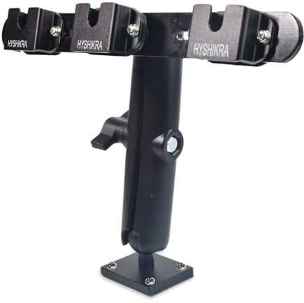 HYSHIKRA Supporto per ricetrasmettitore da camion, triplo clip, accessorio per radio portatile/microfono altoparlante/altoparlante radio mobile, compatibile con Baofeng Kenwood Motorola Quansheng