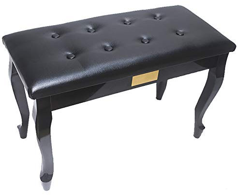 Banc de piano avec compartiment de rangement et design antidérapant, tabouret double pour clavier de musique pour coiffeuse, tabouret avec pieds audacieux (type 3)