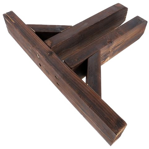 Yardwe Garten-zaunfuß Aus Holz Für Stabilen Zaunhalter Einfach Zu Montieren Witterungsbeständig Sicherer Halter Für Kleinen Garten Sichtschutzzaun Natürliche Holzoptik Vielseitig Einsetzb