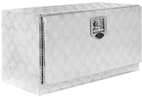 Trucky Scatola per camion in alluminio, per sottosuolo, scatola per timoni, con serratura e chiave, stabile, a scelta, dimensioni: scatola 02 (76 x 35 x 40 cm)