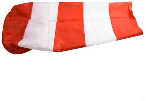 Manica a vento, tessuto Oxford 250D, impermeabile, riflettente, direzione del vento, banderuola meteorologica per aeroporto, giardino, stazione meteorologica (100 cm)