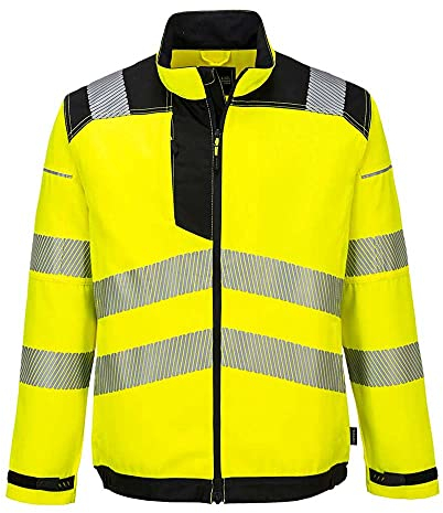 Portwest T500 PW3 Veste de Travail Haute Visibilité Jaune/Noir, M