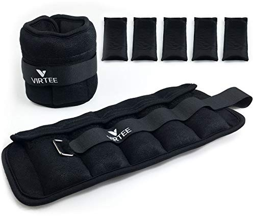 Adjustable Ankle Weights for Women Men Kids, Wrist Weight Set 1-5 lbs (1 Pair) with Removable Weight for Jogging, Walking, Gymnastic, Workout, 0.5-2.5 lbs Each Pack, 2 Pack