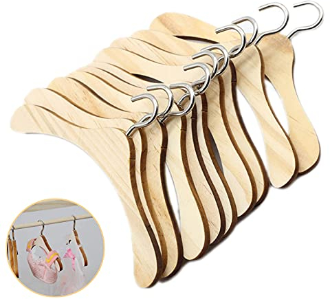 Fine Jade2 10 Stück 12cm Kleiderbügel Mini Garderobenbügel Mantel Kleid Veranstalter Kleiderständer