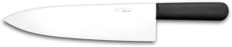 DUE BUOI Messer 817/35 - Schneiden Typ Rom Griff gerade, schwarzer Kunststoff mit langer Klinge 350 mm und Breite 87 mm