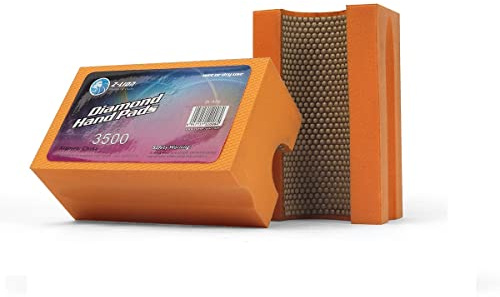 Boxonly Sanding Blocks Polishing Grinding Block 3000 Grits V20 Diamond Polishing Hand Pads Block for Granite Marble Glass Grinding