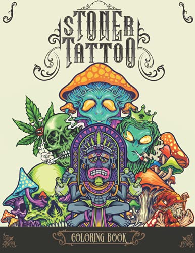 Stoner Tattoo Adult Coloring Book