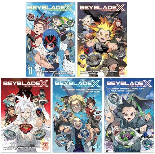 Beyblade X Series (Vol:1-5) by Homura Kawamoto & Hikaru Muno 5 Books Collection Set