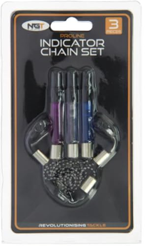 NGT 'Proline' Chain Indicator Set In Plastic Case (3 Piece) - Green, One Size