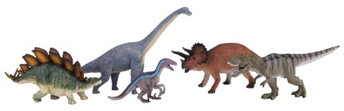MOJO - 5pc Dinosaur Prehistoric Life Playset | Hand-Painted Toy Figure | Prehistoric Life Collection | True to Life & Highly Detailed | Designed in UK