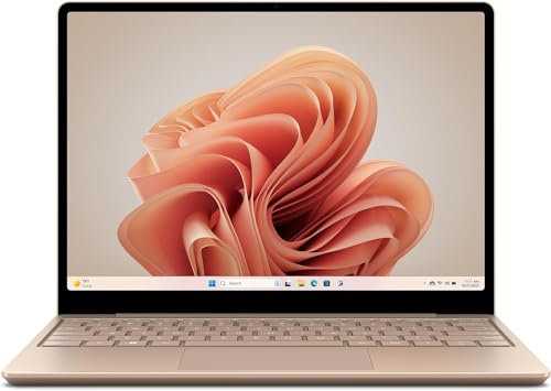 Microsoft Surface Laptop Go 3 (Windows 11, écran Tactile 12,45, Intel Core i5, 16 Go RAM, 256 Go SSD, Sable, Clavier AZERTY français) L'ordinateur Portable Surface Le Plus léger