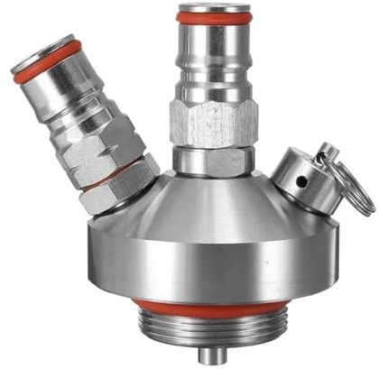 Produzione di birra Mini barile di barile in acciaio inossidabile frusta barile di birra con chiusura a sfera connettore rapido strumento per la produzione di birra fatta in casa barile da birra