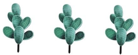Happyyami 3piezas Cactus Decorativo De Jardín para Exterior Estaca De Resistente La Intemperie Adorno Artístico para Patio y Jardín para Decoración De Césped y Paisajismo