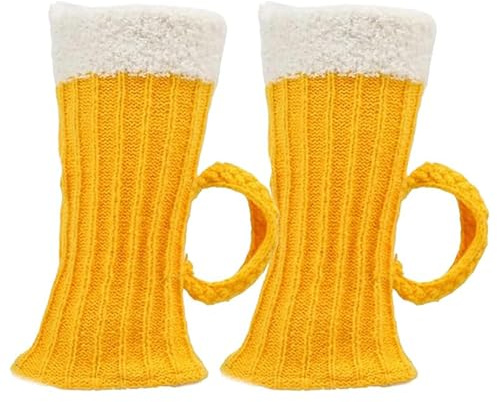 SIXHAOBU Original Bavarian Beer Socks avec poignée, Costume traditionnel pour la fête de la bière, chaussettes de bière amusantes pour le dressing du festival de la bière