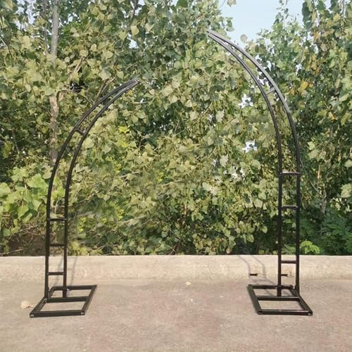 Half Moon Metal Wedding Arch Stand Curved Balloon Arch Backdrop for Birthday Party Decor Indoor Outdoor Events Elegant Wedding Decoration and Stylish