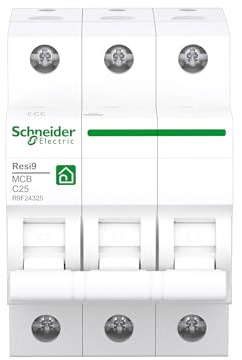 Schneider Electric Leitungsschutzschalter Resi9, 3-polig, 25A, C-Charakteristik, 6kA, Artikelnummer R9F24325