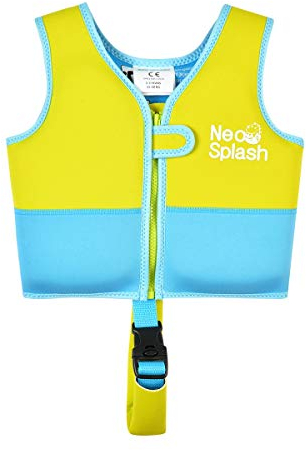 Kinder Mädchen Junge Schwimmlernweste, Schwimmhilfe Schwimmen Jacket für Kleinkinder Alter 1-6 mit Einstellbare Sicherheits Straps (KS-GB, 1-3)