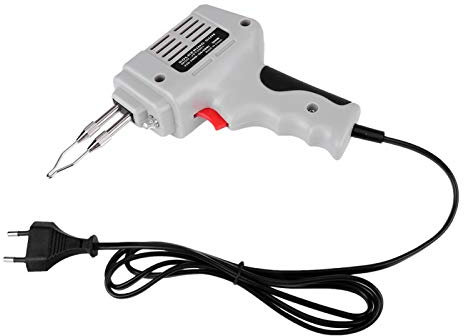 Pistola de hierro eléctrica de 100 W con cabezal de soldadura Kit De Soldador Pistola De Soldadura EU 220V 100W Soldador Eléctrico Pistola Soldador de Mano Herramienta Con Alambre de Soldadura y Luces