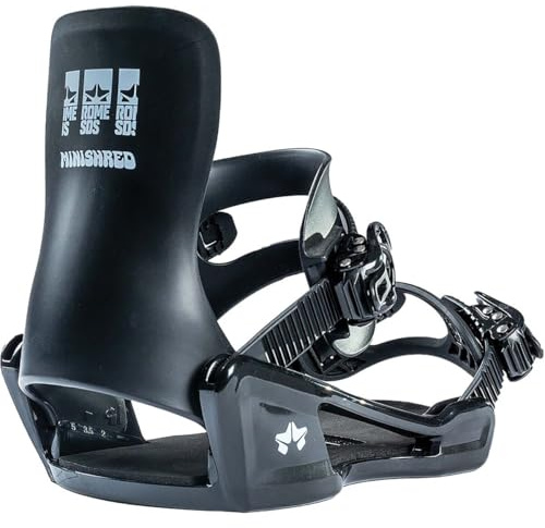 Rome Youth Minishred Binding Unibody Snowboard Binding - 2024/2025 Black | X-Small