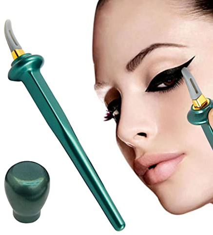 BODYA Outils de guide d'eyeliner réutilisables en silicone pour eye-liners, pinceaux étanches pour les mains tremblantes, instruments de maquillage pour débutants